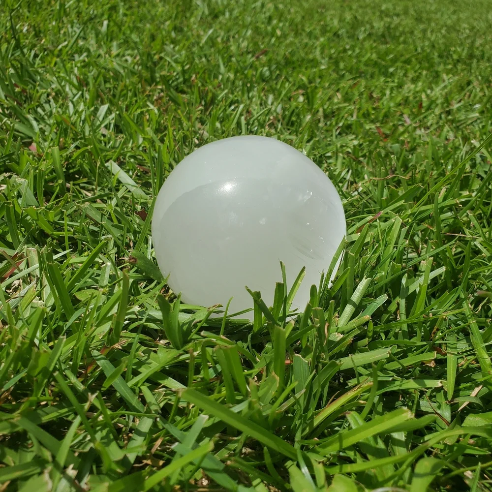 Selenite Crystal Sphere - Picture 3 of 7
